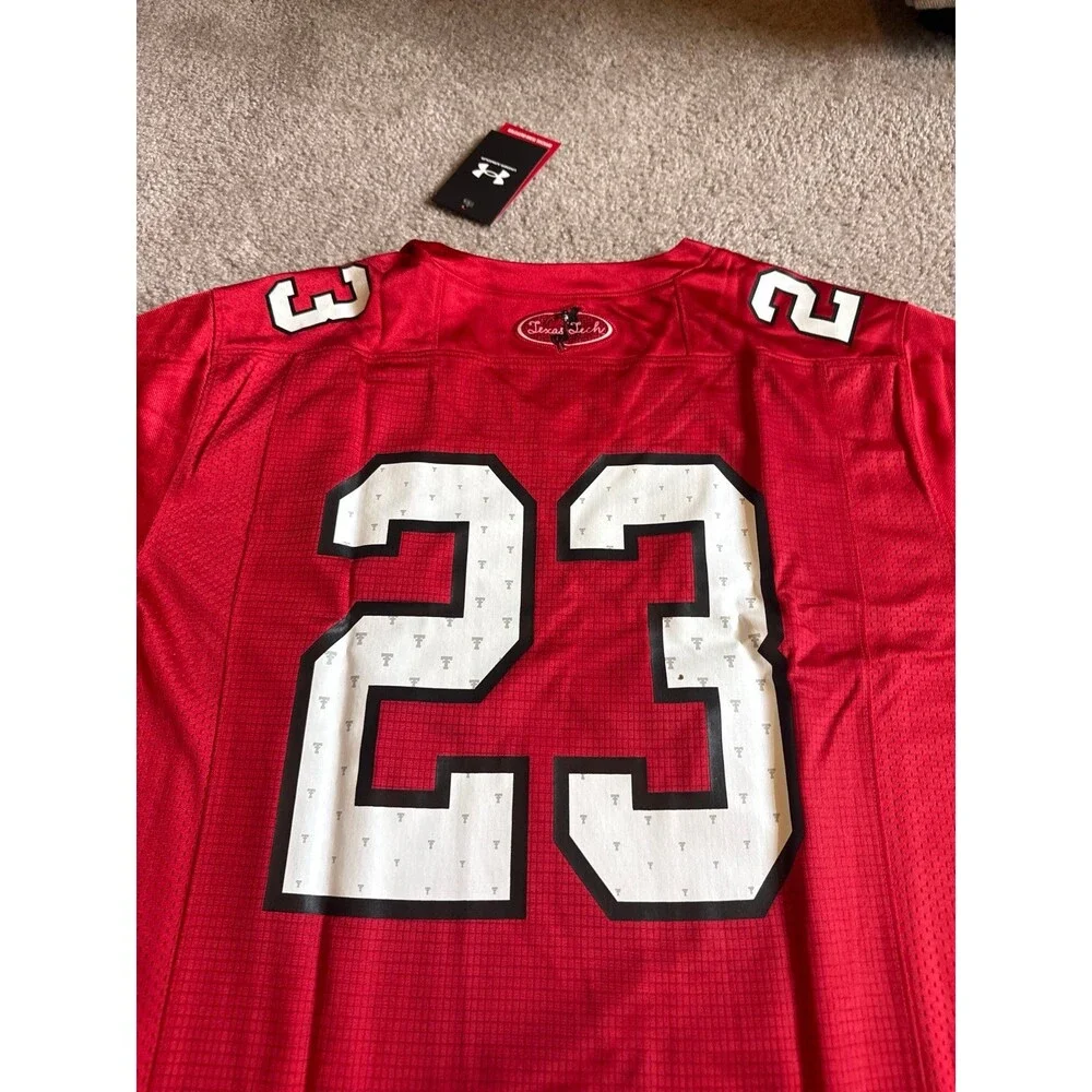 Texas Tech Red Raiders Under Armour NWT Men’s Football Jersey Size Large